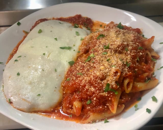 Chicken Parmigiana.
