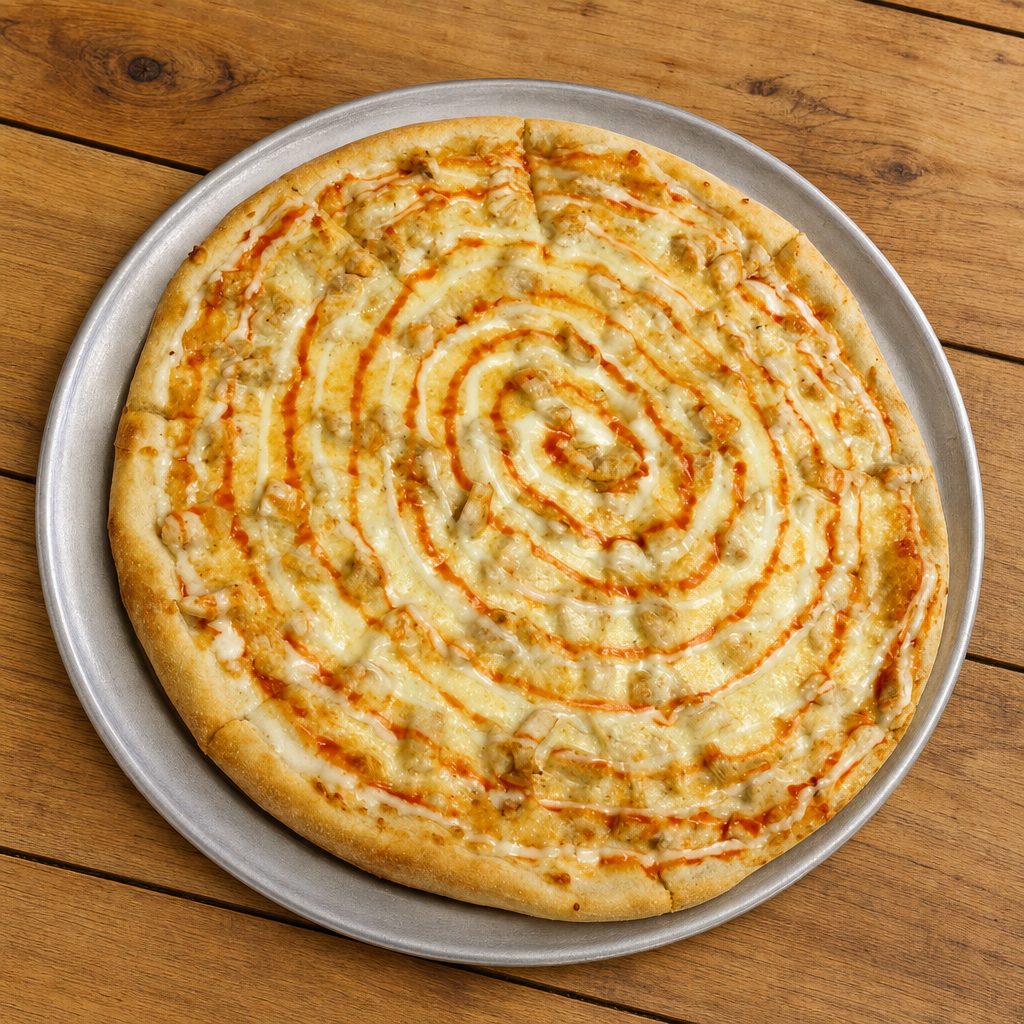 Chicken Parmigiana Pizza.