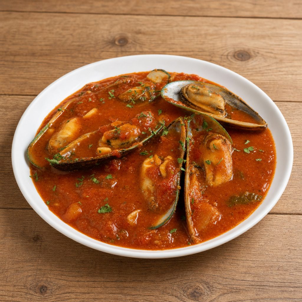 Mussels Marinara.
